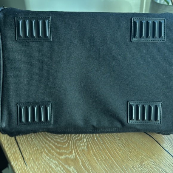 CLC Custom Leathercraft Canvas Work Tool Bag Makeup Tote 14 Pocket 12’ Black Tan - Picture 7 of 9